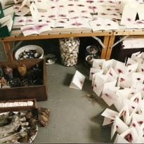 Tutkijankammio / Researcher´s Chamber, 1997 (spatial installation, detail)